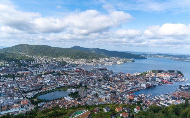 Aerial view of Bergen, Norway - Photo Credit: Michelle Maria